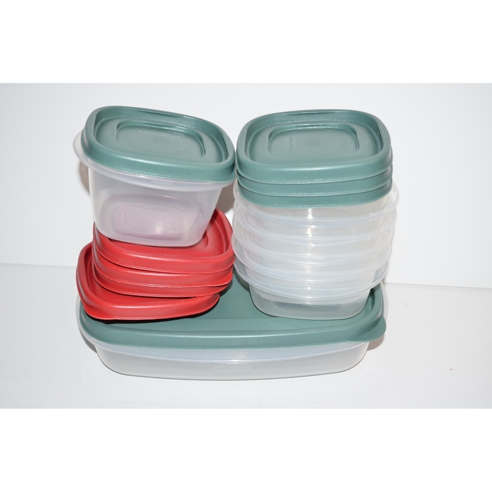 Rubbermaid Square 2 cup 6pc Food Storage Containers 7J57 & 1Z06 5.5 cup set